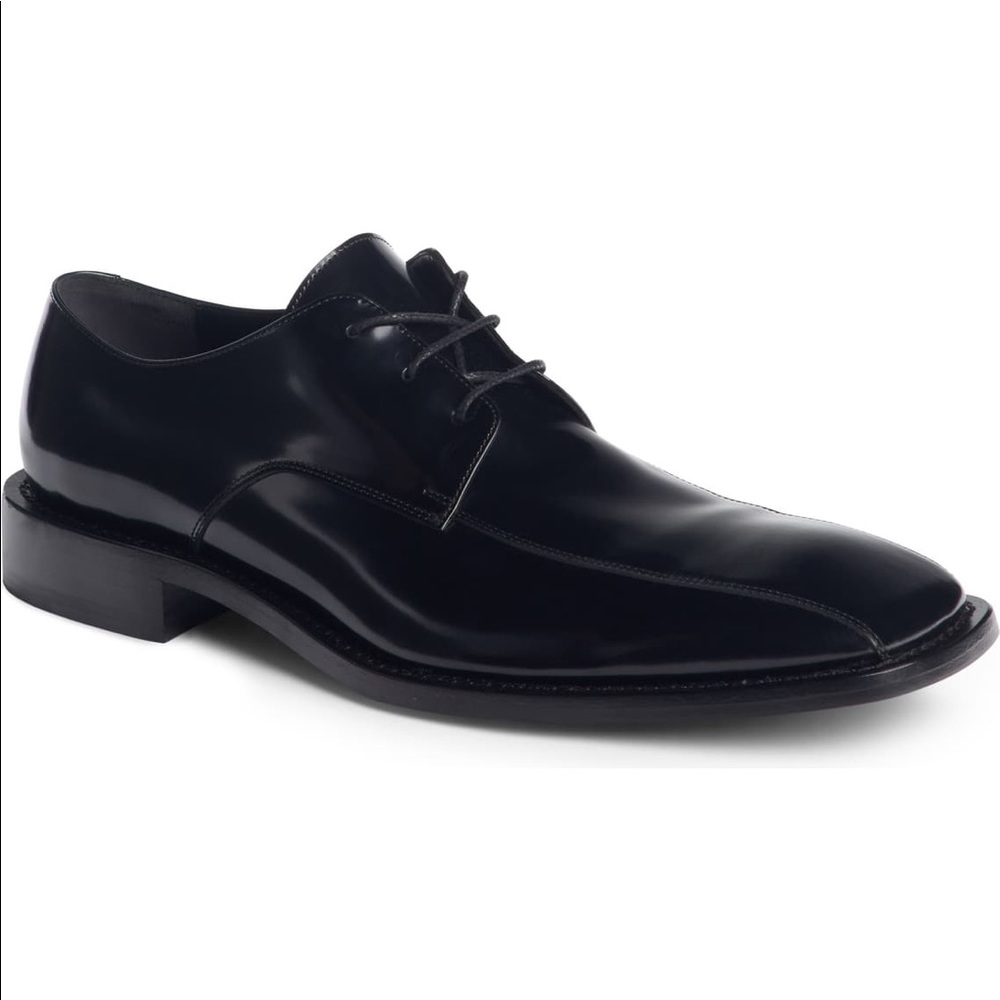 Men's Lace-Up Leather Derby Shoes